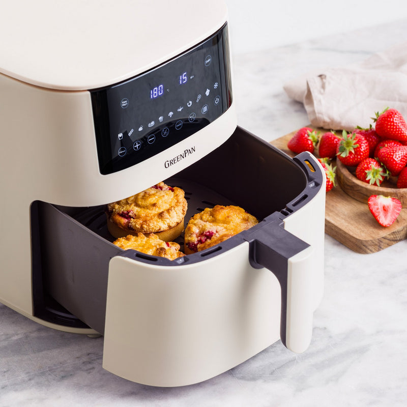 Greenpan Bistro Airfryer 1 Cesto 7,2L Cerámica Sin Pfas Crema