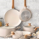 Ensemble De 2 Pièces De Poêles Essence - Brun