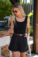 Short Taille Haute Nils - Noir