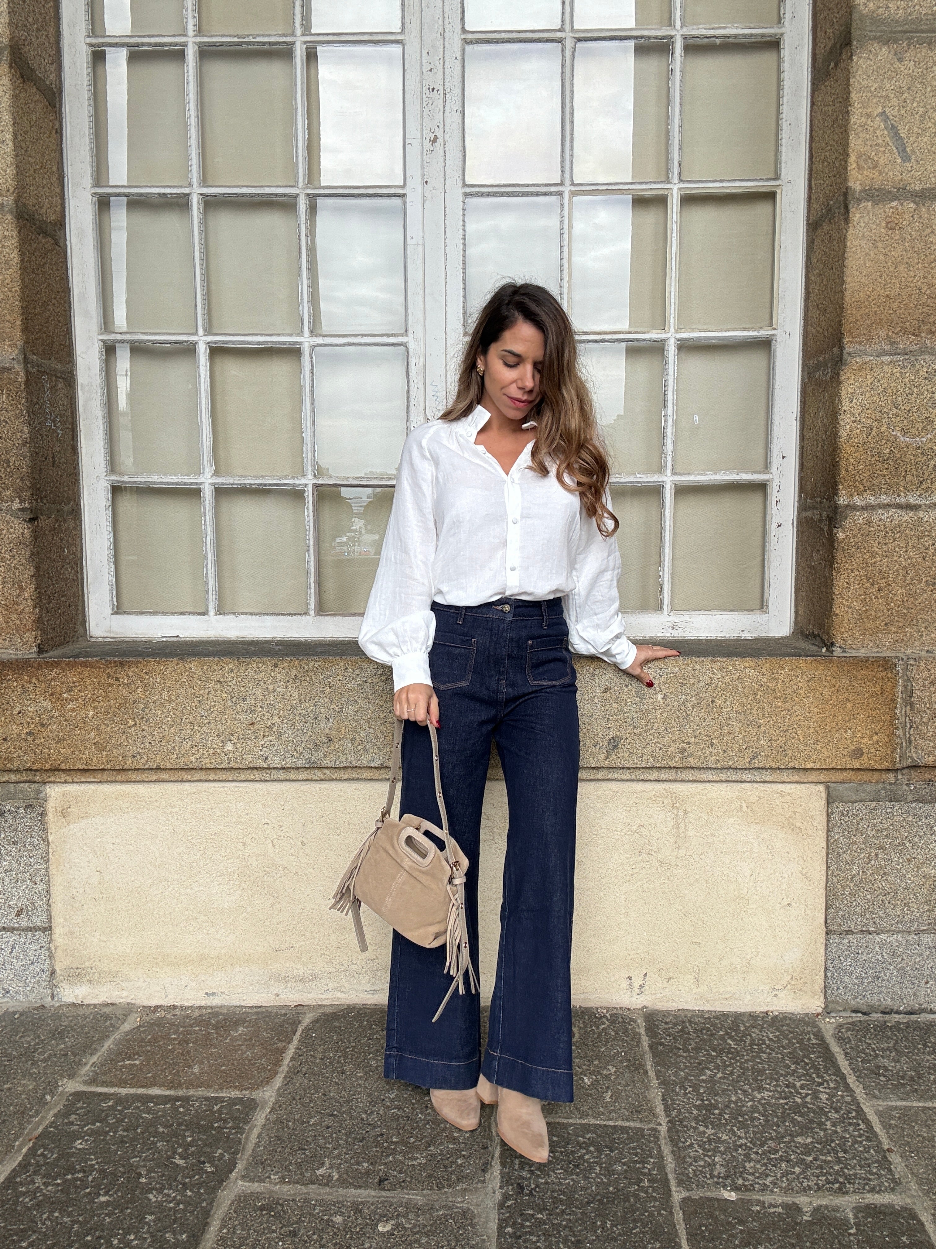 Blusa blanca Léonie