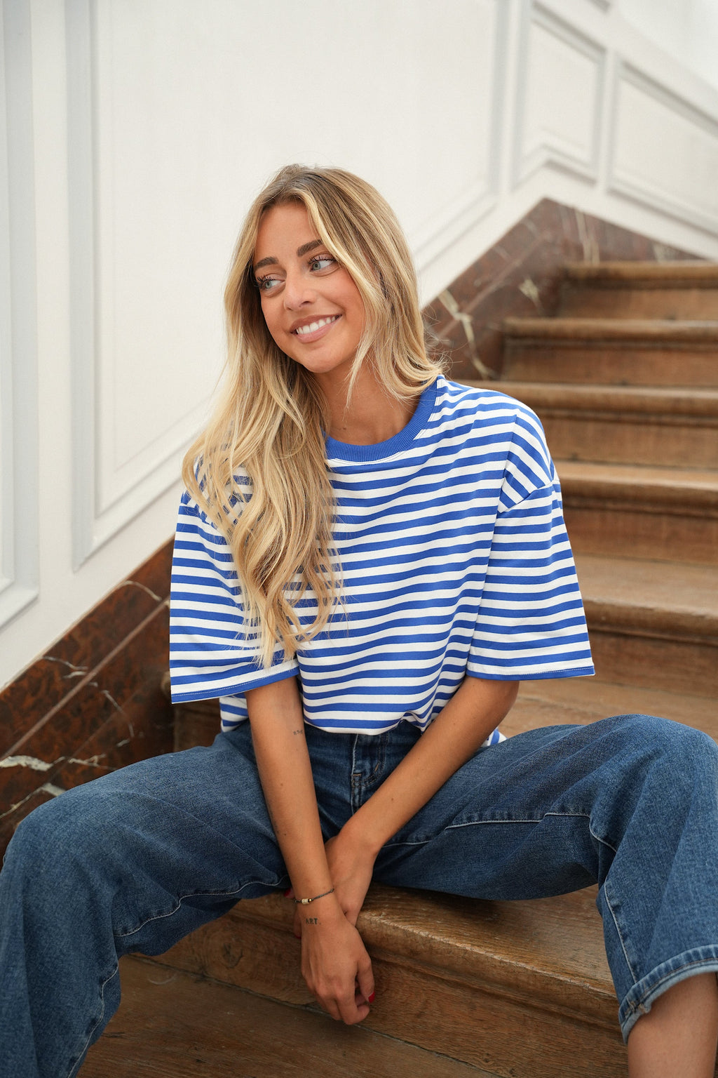 T-Shirt alla Marinara Neya - Blu