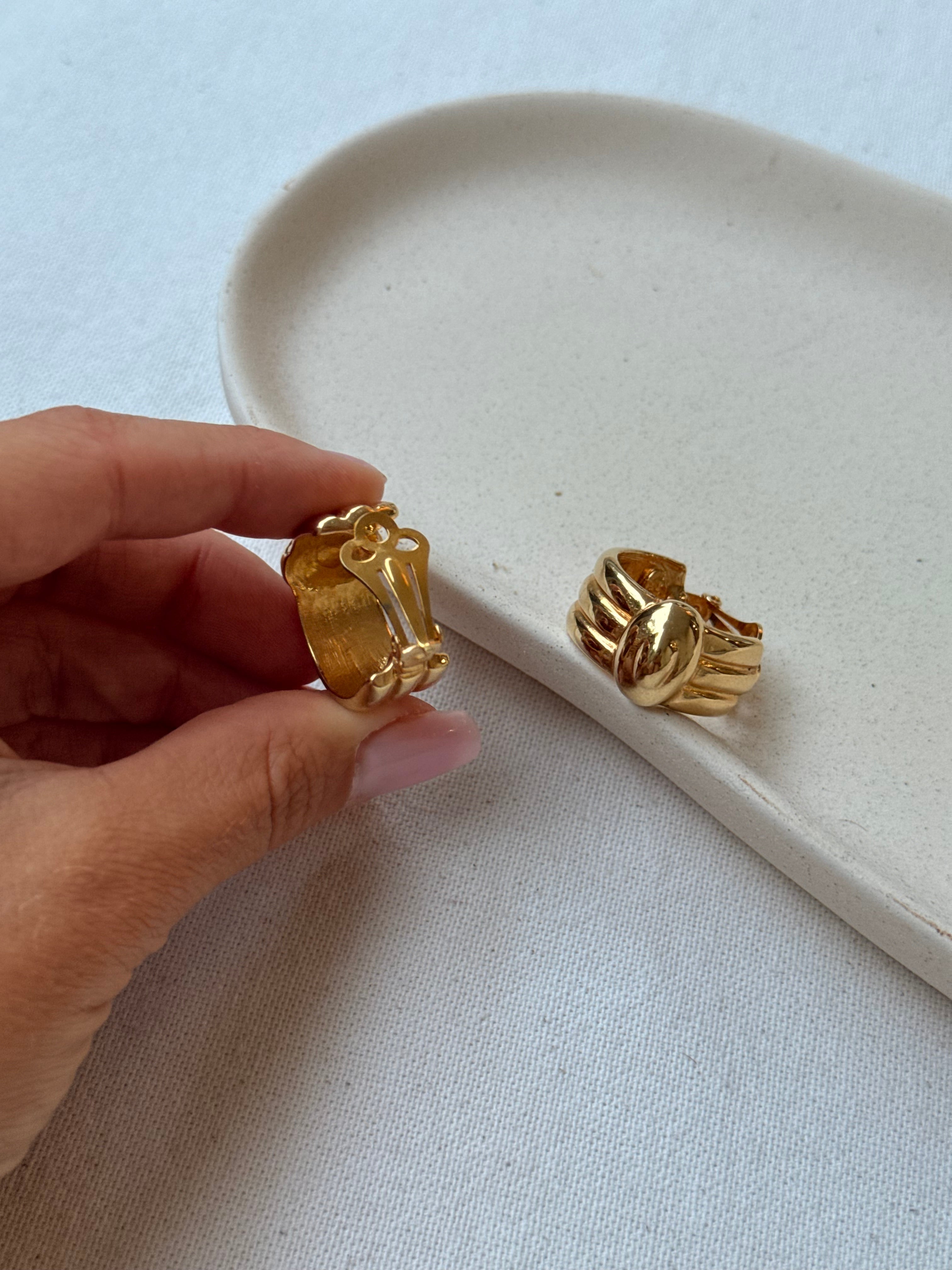 Pendientes Vintage - Criollas Trenzadas Doradas