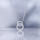 Collier "Energy" Diamants 0,080/22 - Or Blanc 375/1000