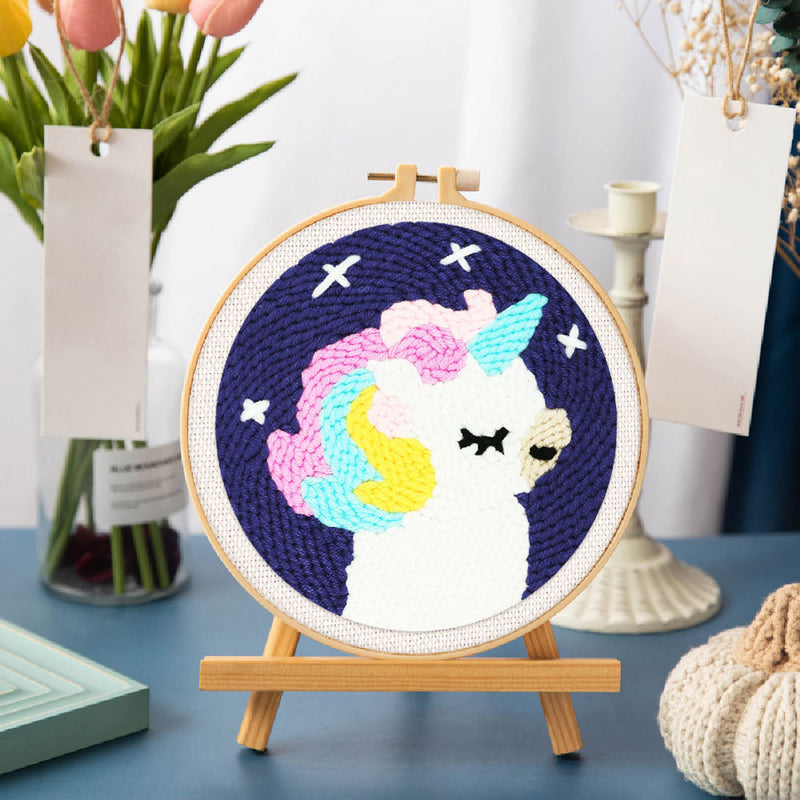 Punch Needle Licorne Gracieuse