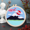 Punch Needle Le Mont Fuji Et Cerisier