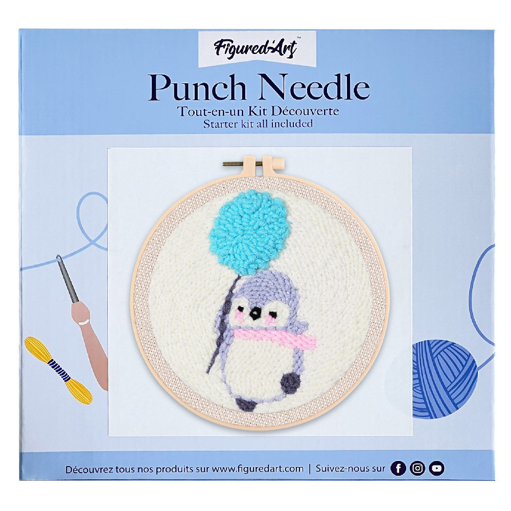 Punch Needle Hérisson Et Ballon