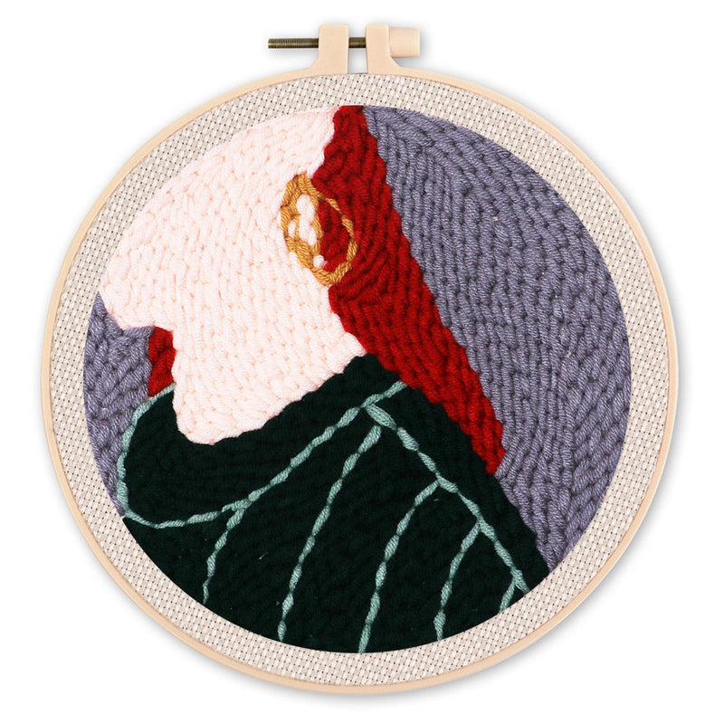 Punch Needle Boucle d'Oreille