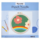Punch Needle Fleurs Et Arc En Ciel