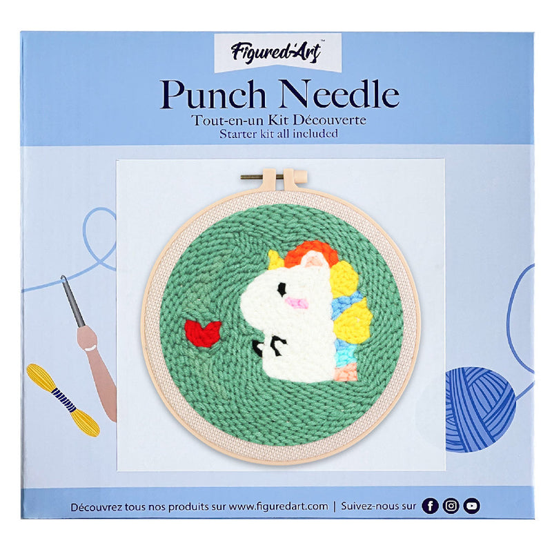 Punch Needle Petit Dragon Et Coeur