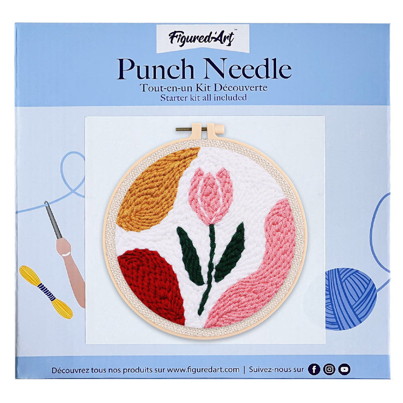 Punch Needle Tulipe Prête À Éclore