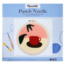 Punch Needle Chocolat Chaud Et Feuilles