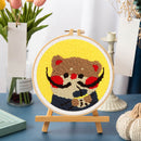 Punch Needle Chat Aux Grandes Moustaches