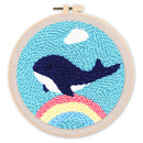 Punch Needle La Baleine bleue