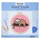 Punch Needle Paresseux Sur Une Branche
