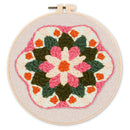 Punch Needle Couronne de Fleurs