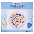 Punch Needle Houx Sur Fond Bleu