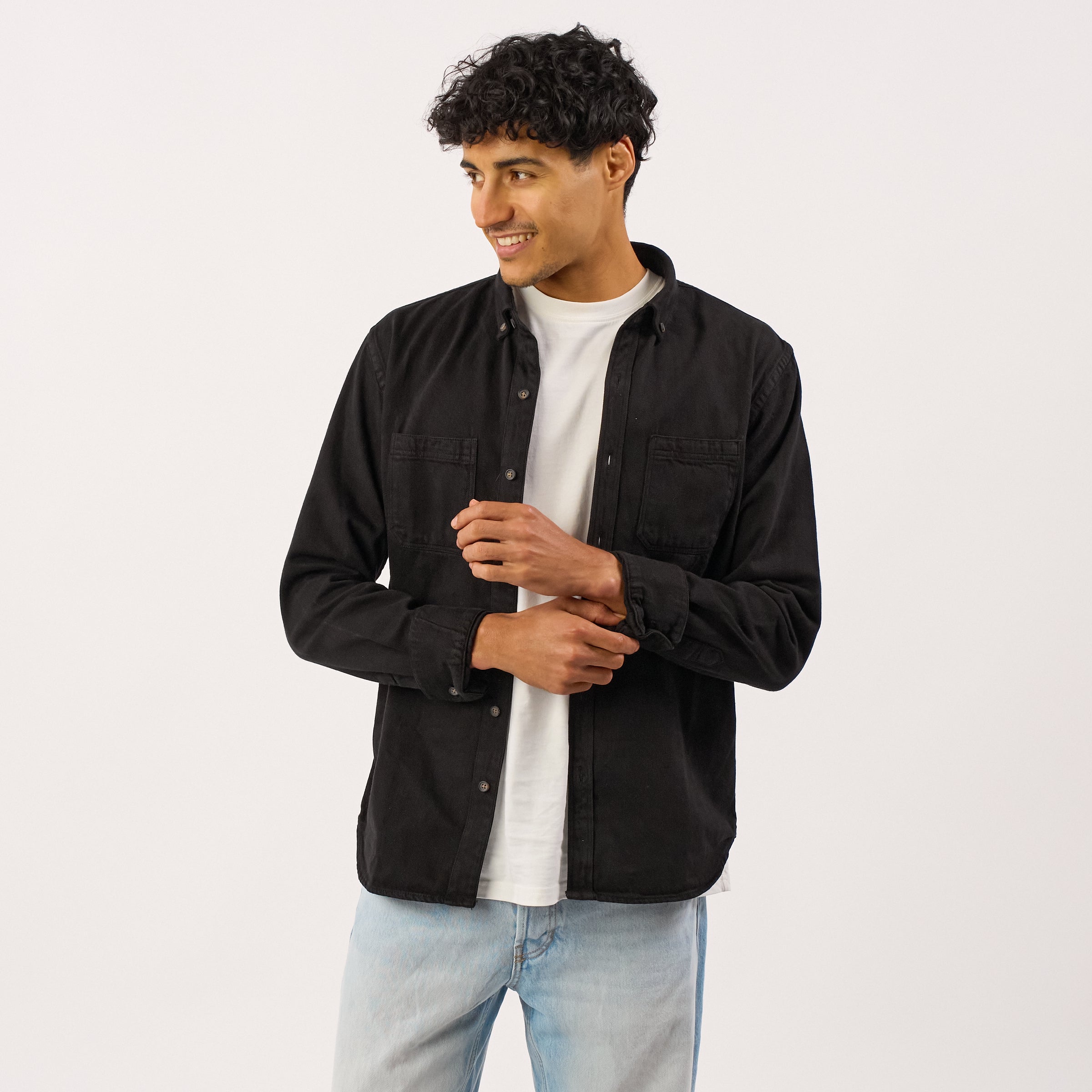Chemise En Denim - Noir