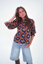 Blusa Zola azul
