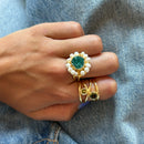 Lulú Green Ring