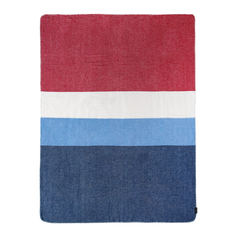 Malie blanket - Red & Blue