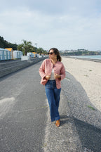 Pink Quilted Jacket