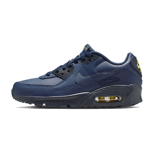 Baskets Nike Air Max 90 Gs - Bleu Marine, Jaune
