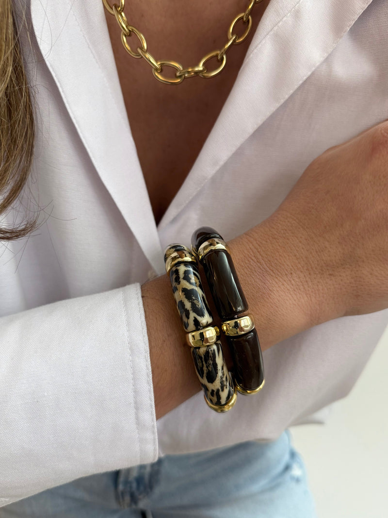 Lot De 2 Bracelets Gemini - Marron