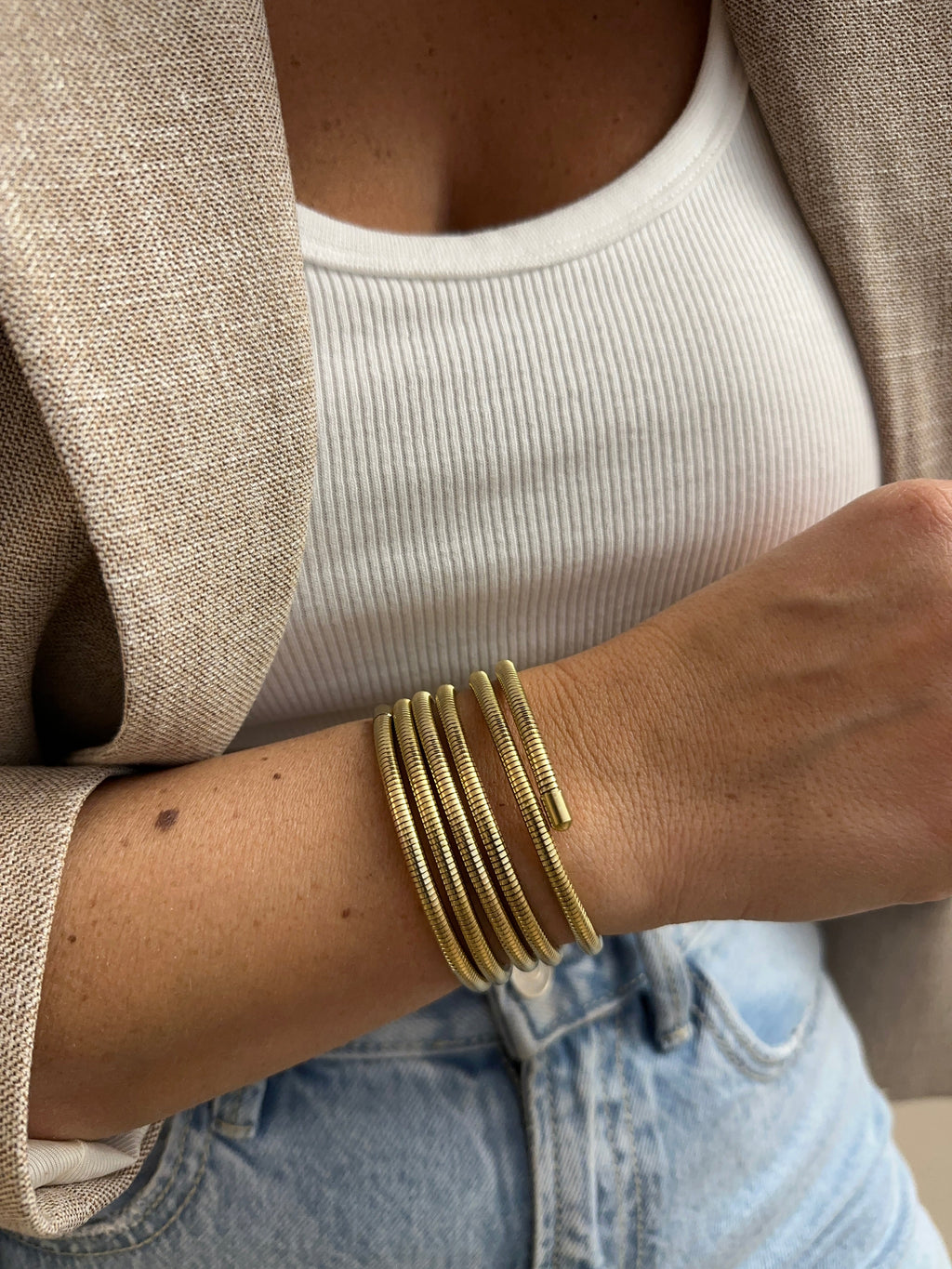 Bracelet Allone - Bracelet Multitours - Doré Ou Argent