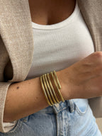Bracelet Allone - Bracelet Multitours - Doré Ou Argent