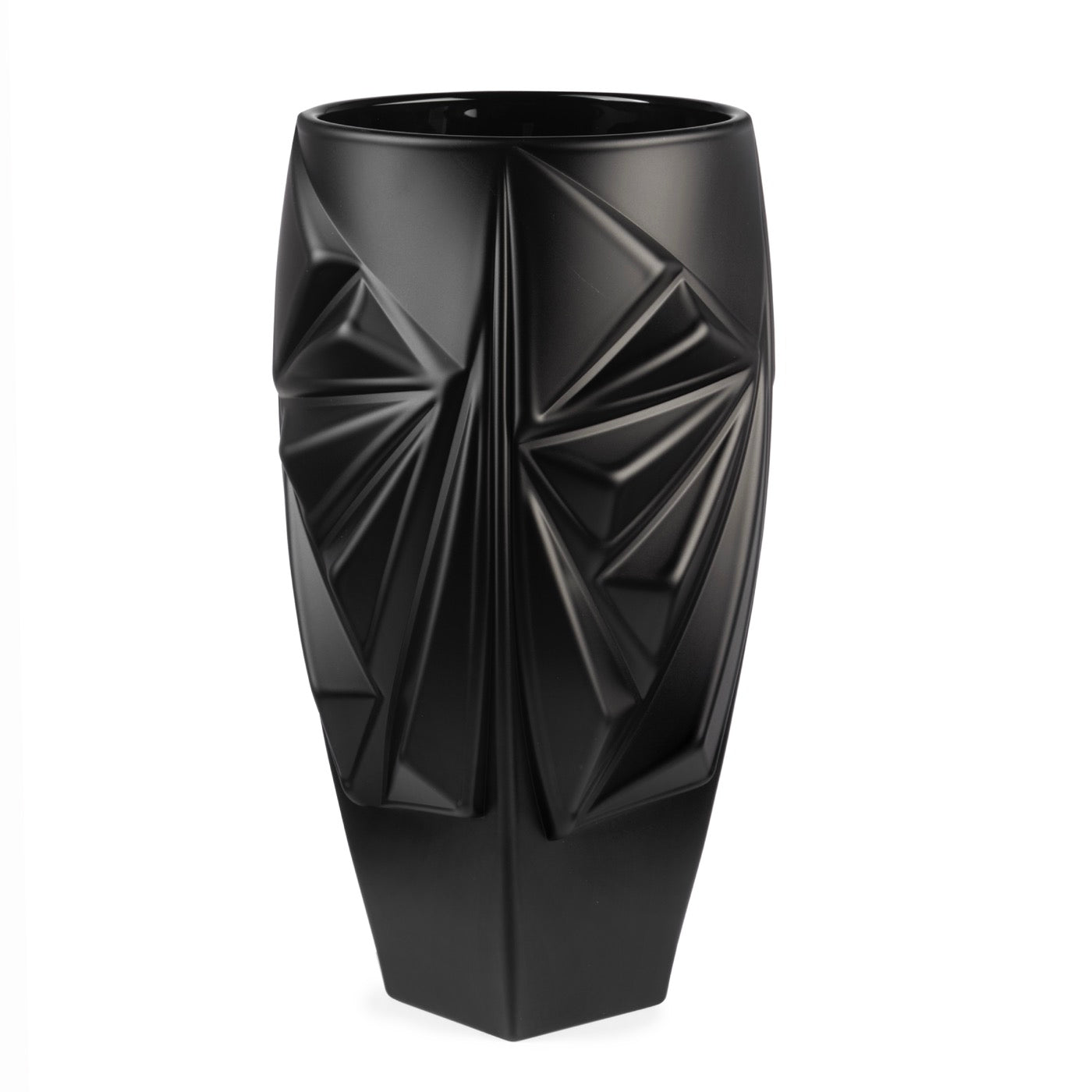 Iceberg - Vase - H30 Cm - Noir