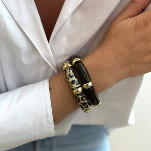 Lot De 2 Bracelets Gemini - Marron