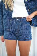 Short de Tweed Alya - Azul
