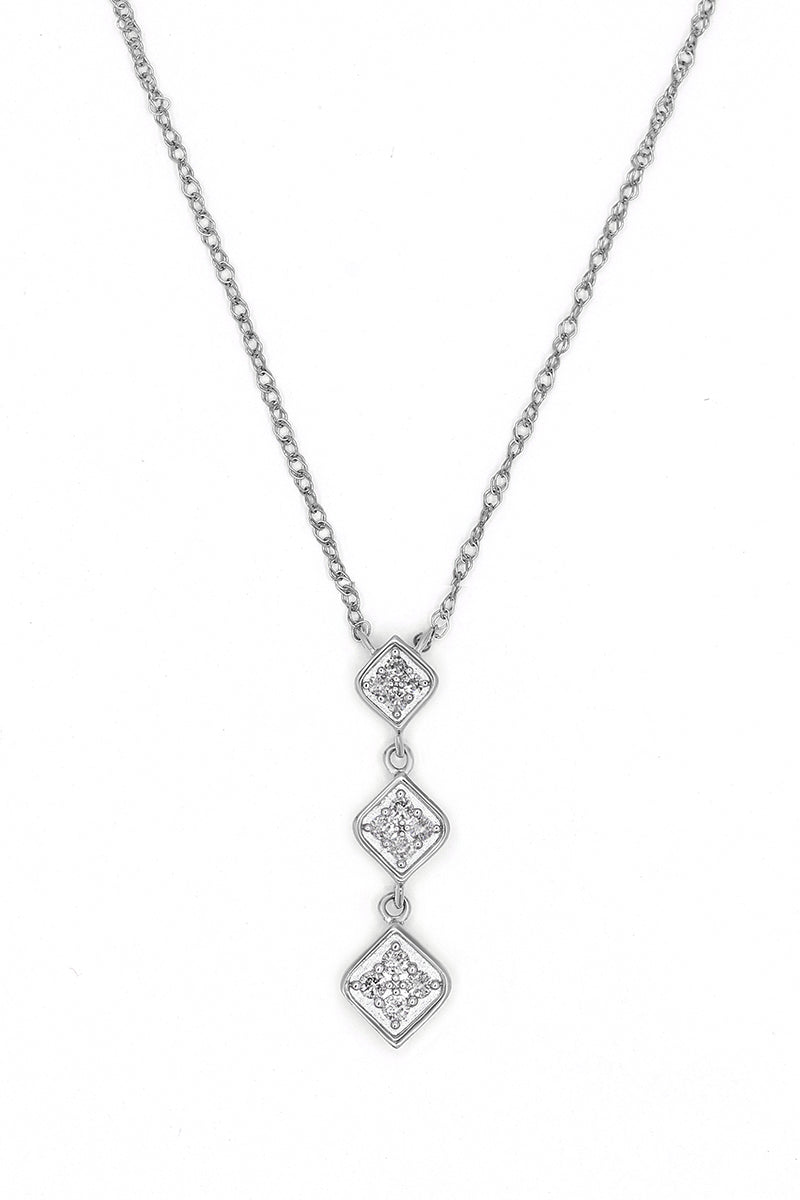 Collier D0,10/12 - Or Blanc 375/1000