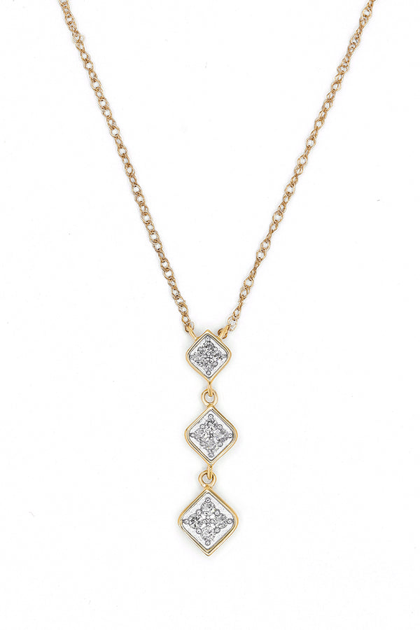 Necklace D0.10/12 - 375/1000 Yellow Gold