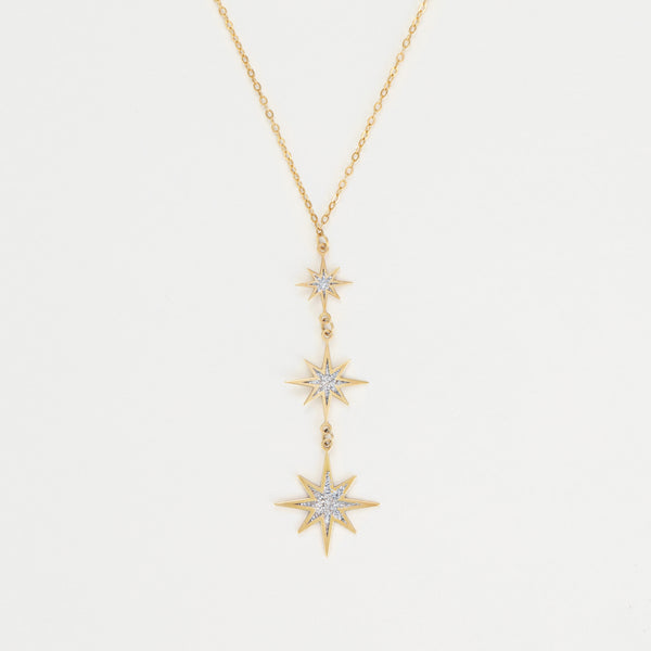 Collier Mon Étoile - Or Jaune & Zirconium