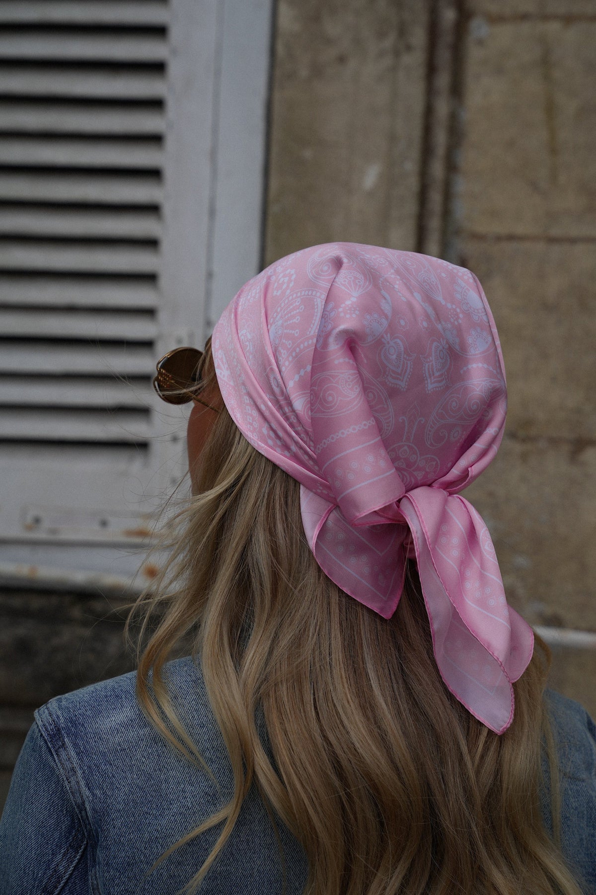 Foulard Stampato Naya - Rosa