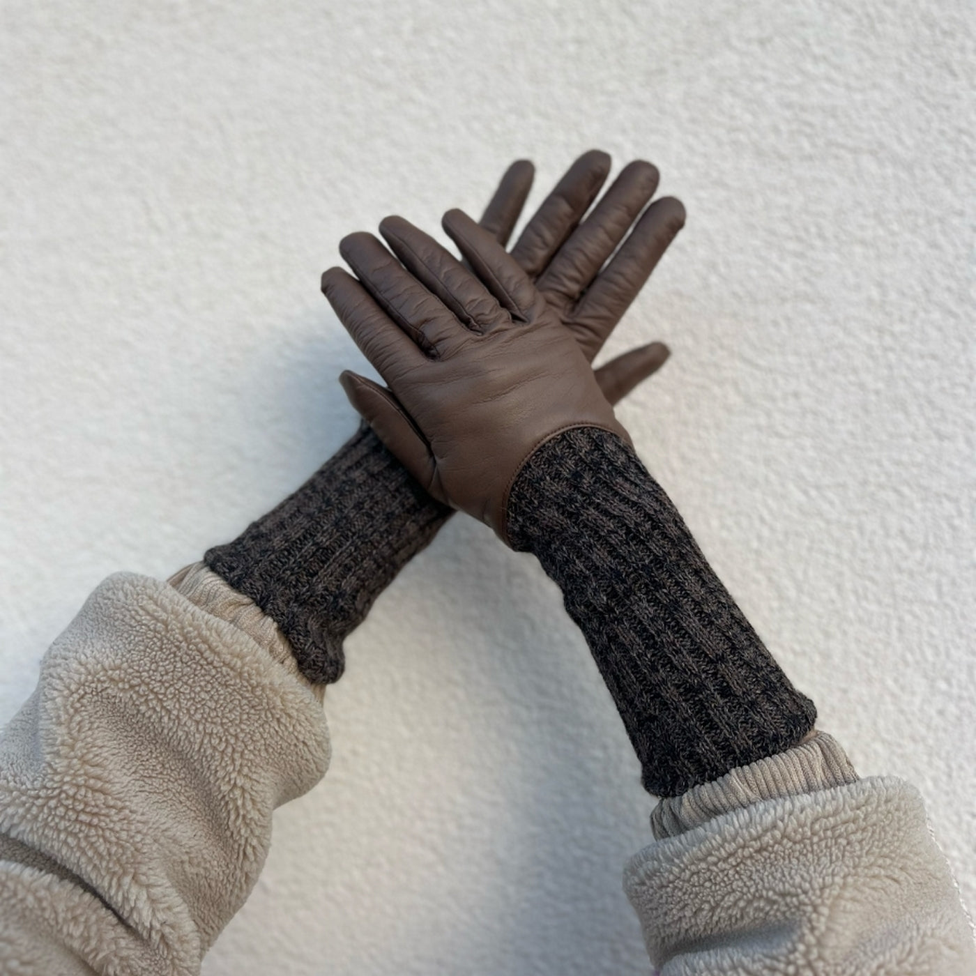 Gants Cecilia - Taupe/Taupe Noir - Femme