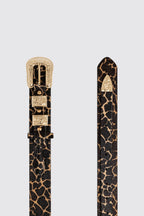 Ceinture Texane En Cuir Imprimé Girafe