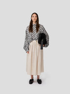 Jupe Orso In Black-Dotted Sand Technical Fabric