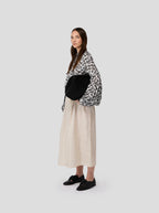 Jupe Orso In Black-Dotted Sand Technical Fabric