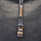Céline Vintage Triomphe Logo Iridescent Faux Suede Bag