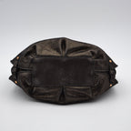 Céline Vintage Triomphe Logo Iridescent Faux Suede Bag