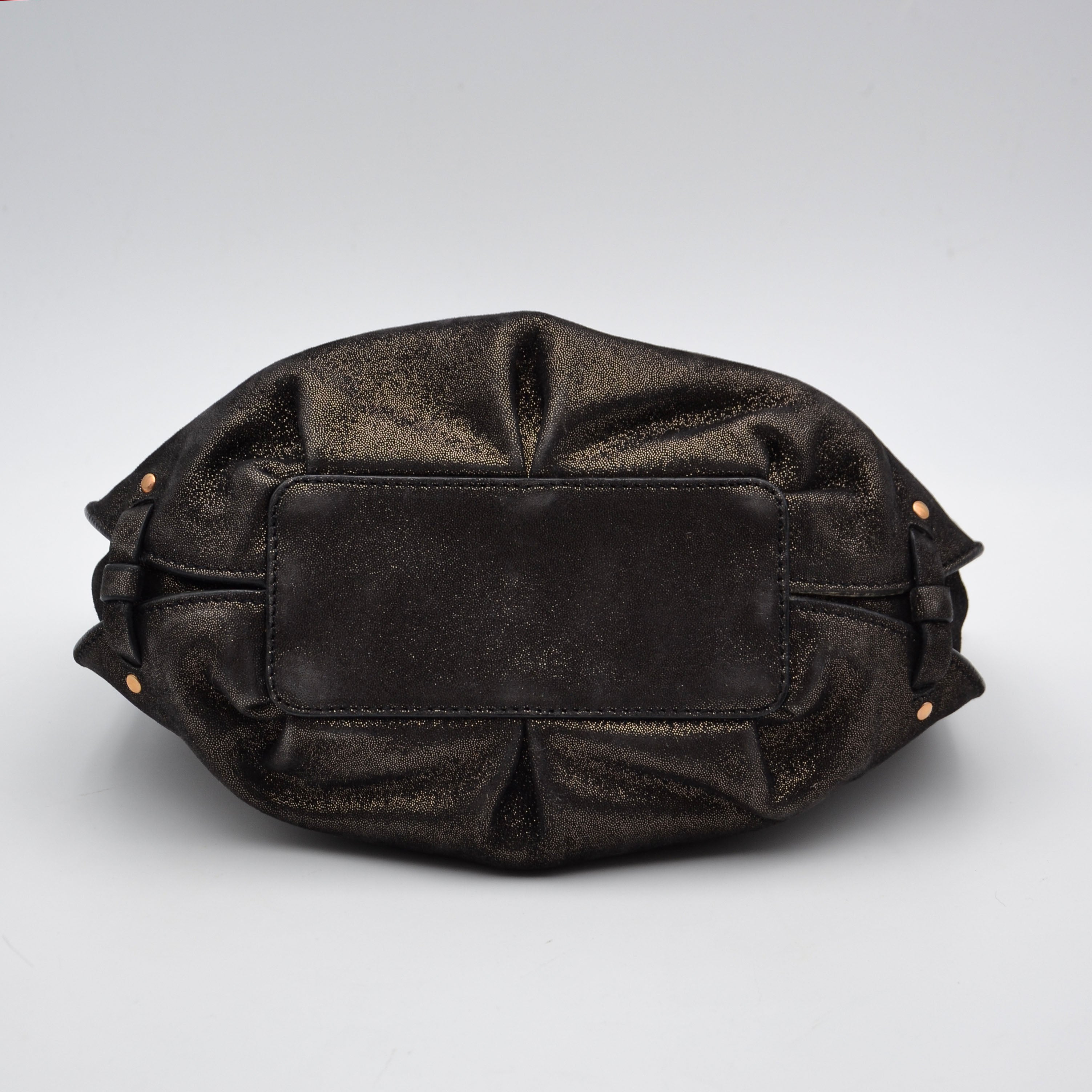 Céline Vintage Triomphe Logo Iridescent Faux Suede Bag