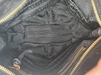 Céline Vintage Triomphe Logo Iridescent Faux Suede Bag