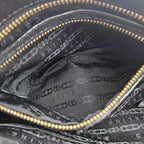 Céline Vintage Triomphe Logo Iridescent Faux Suede Bag