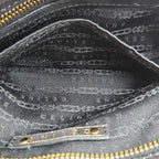 Céline Vintage Triomphe Logo Iridescent Faux Suede Bag