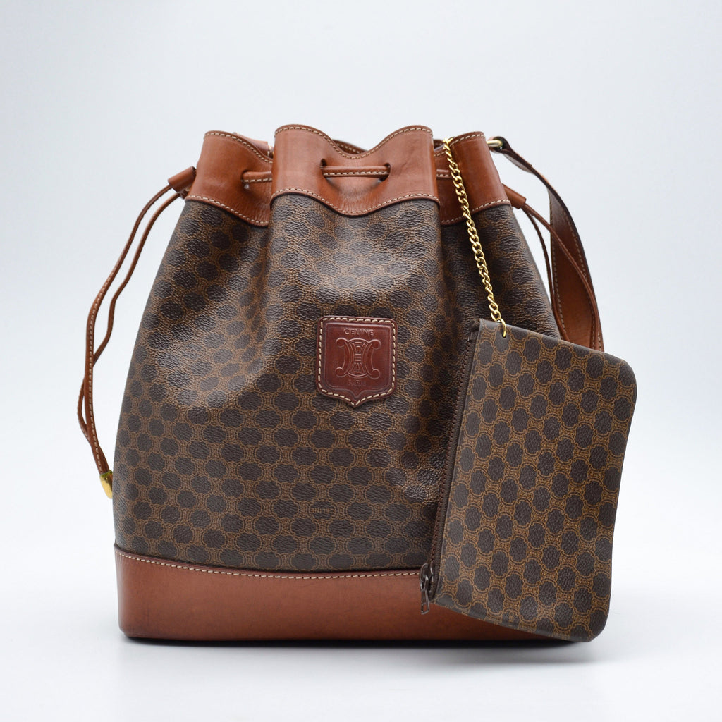 Céline Macadam Bucket Bag