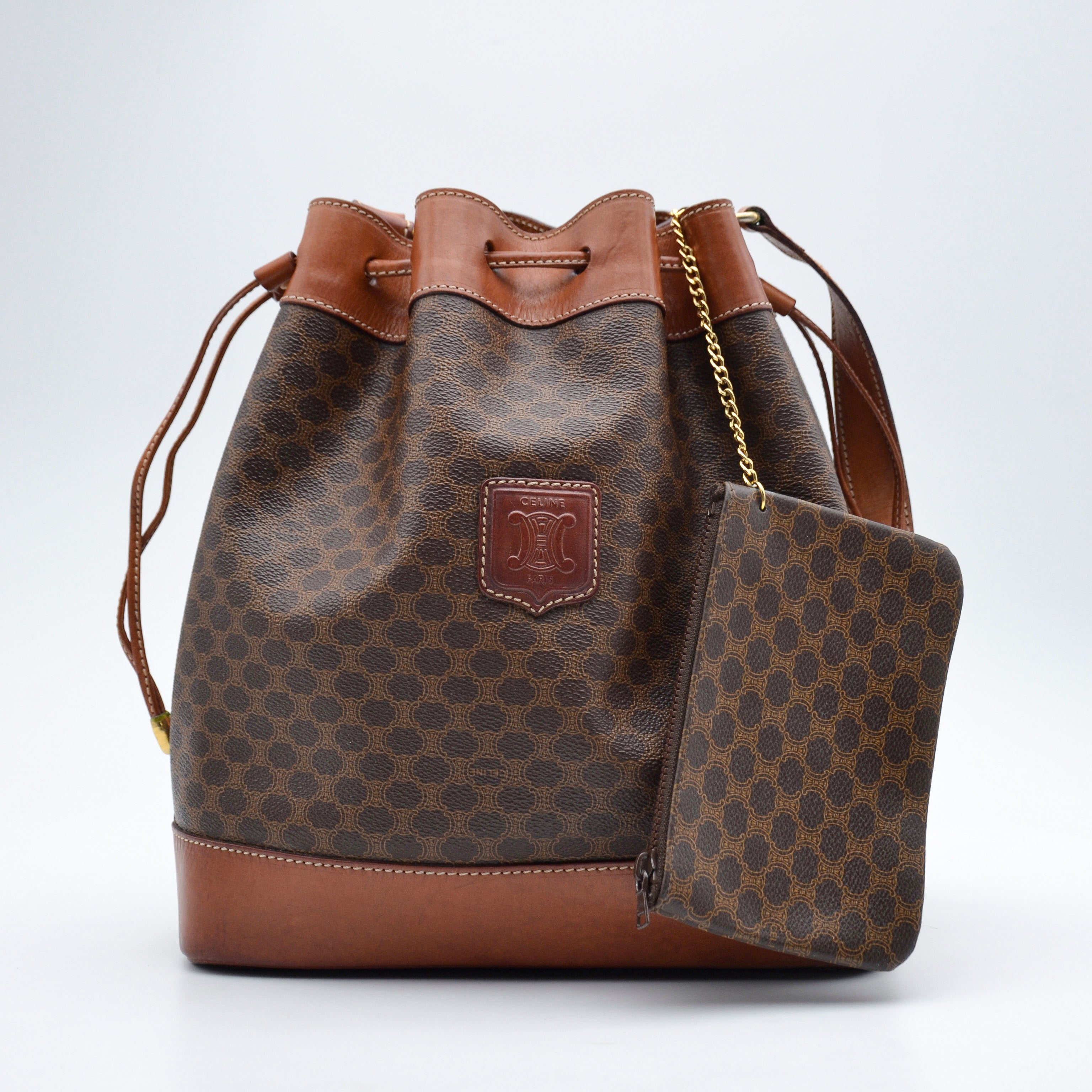 Céline Macadam Bucket Bag