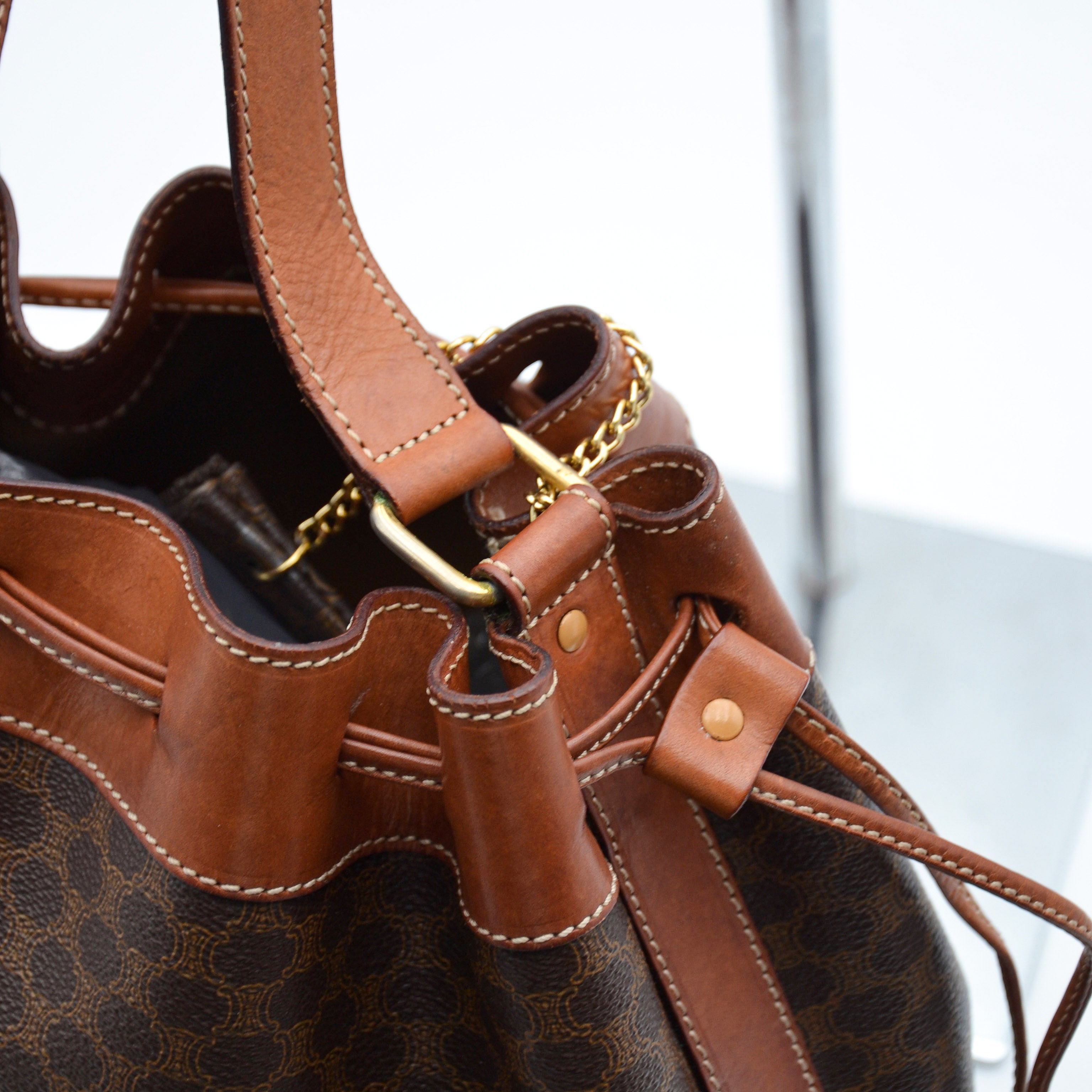 Céline Macadam Bucket Bag