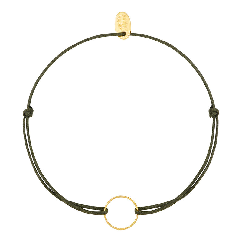 Bracelet Cordon Cercle Kaki